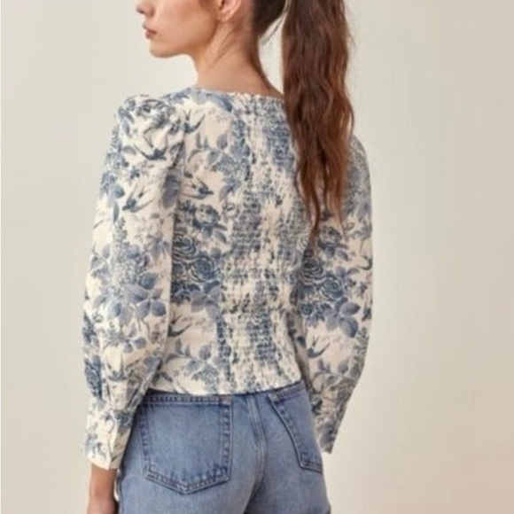 Reformation Stilton Linen Top - Picture 5 of 16